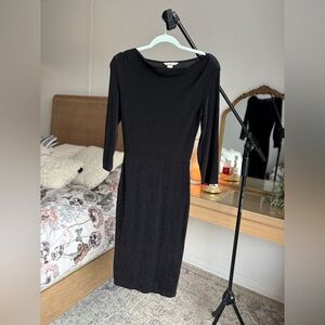 H&M Black Long Sleeve Dress